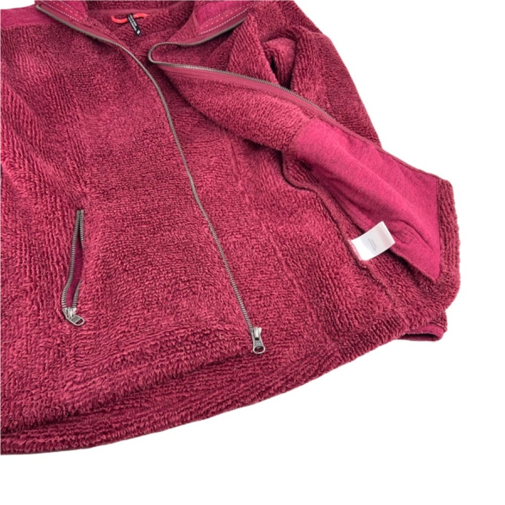 Kuhl Pink Hooded Fleece Textured Full Zip Jacket - Picture 4 of 6
